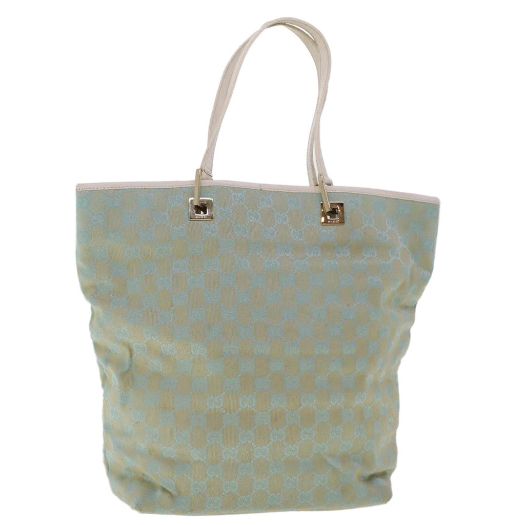 GUCCI GG Canvas Tote Bag Light Blue 46308
