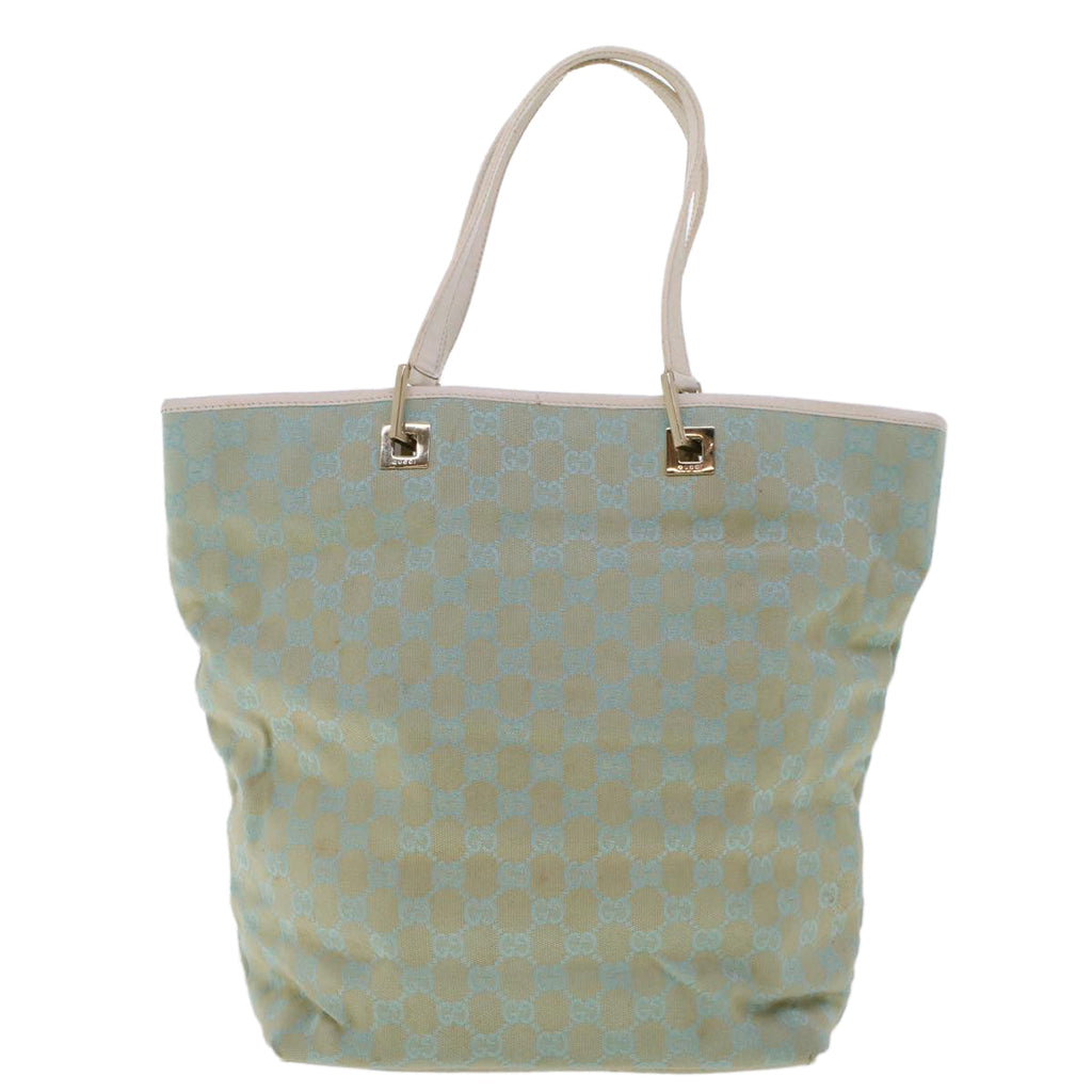 GUCCI GG Canvas Tote Bag Light Blue 46308