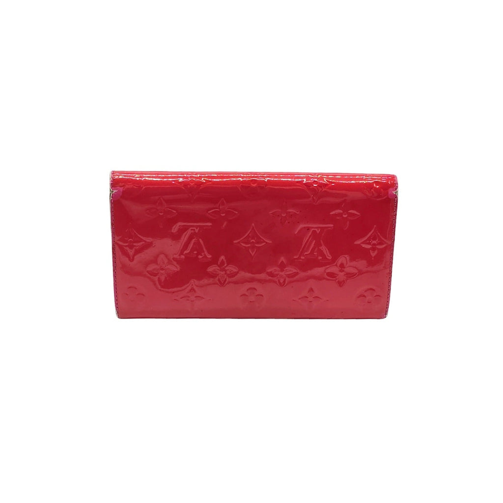 Louis Vuitton Monogram Sarah Vernis Wallet Rose Pop