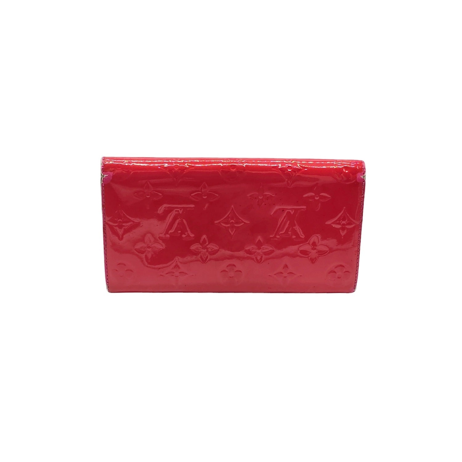 Louis Vuitton Monogram Sarah Vernis Wallet Rose Pop