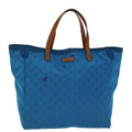 GUCCI GG Canvas Tote Bag Blue 46671