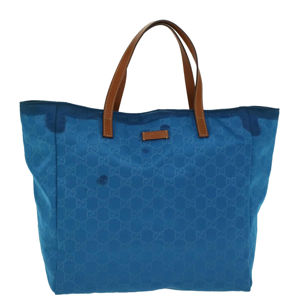 GUCCI GG Canvas Tote Bag Blue 46671