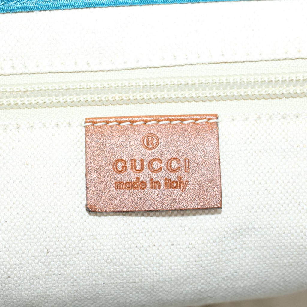 GUCCI GG Canvas Tote Bag Blue 46671