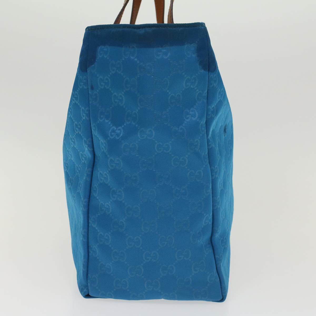 GUCCI GG Canvas Tote Bag Blue 46671