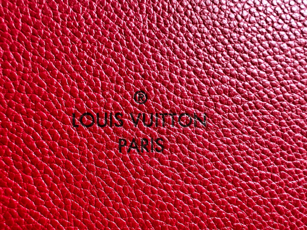 Louis Vuitton Saintonge Red Empreinte (RRP £1520)