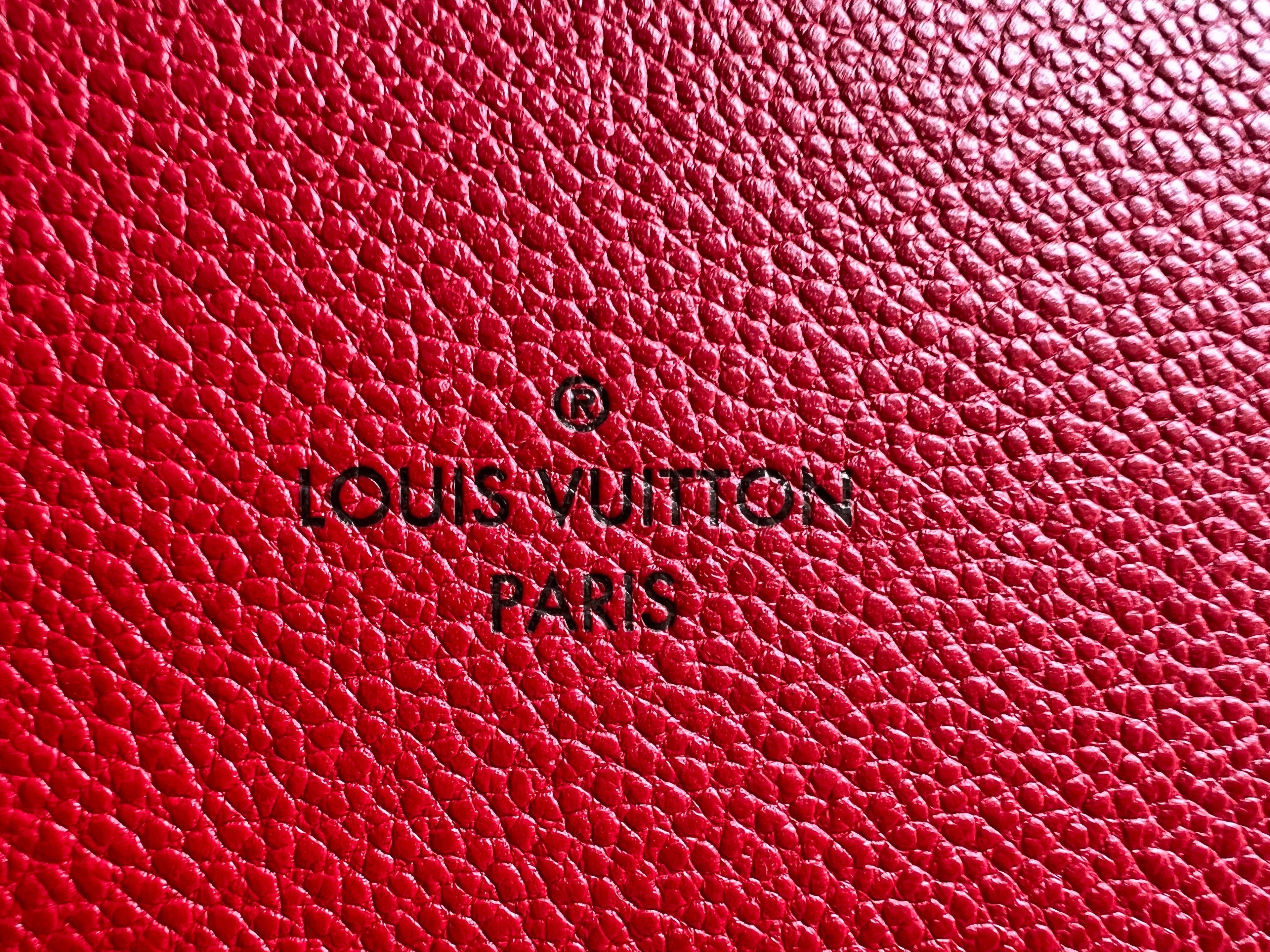 Louis Vuitton Saintonge Red Empreinte (RRP £1520)