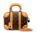 Louis Vuitton Monogram Valet PM Handbag 2WAY M44581 Brown PVC Leather  Louis Vuitton