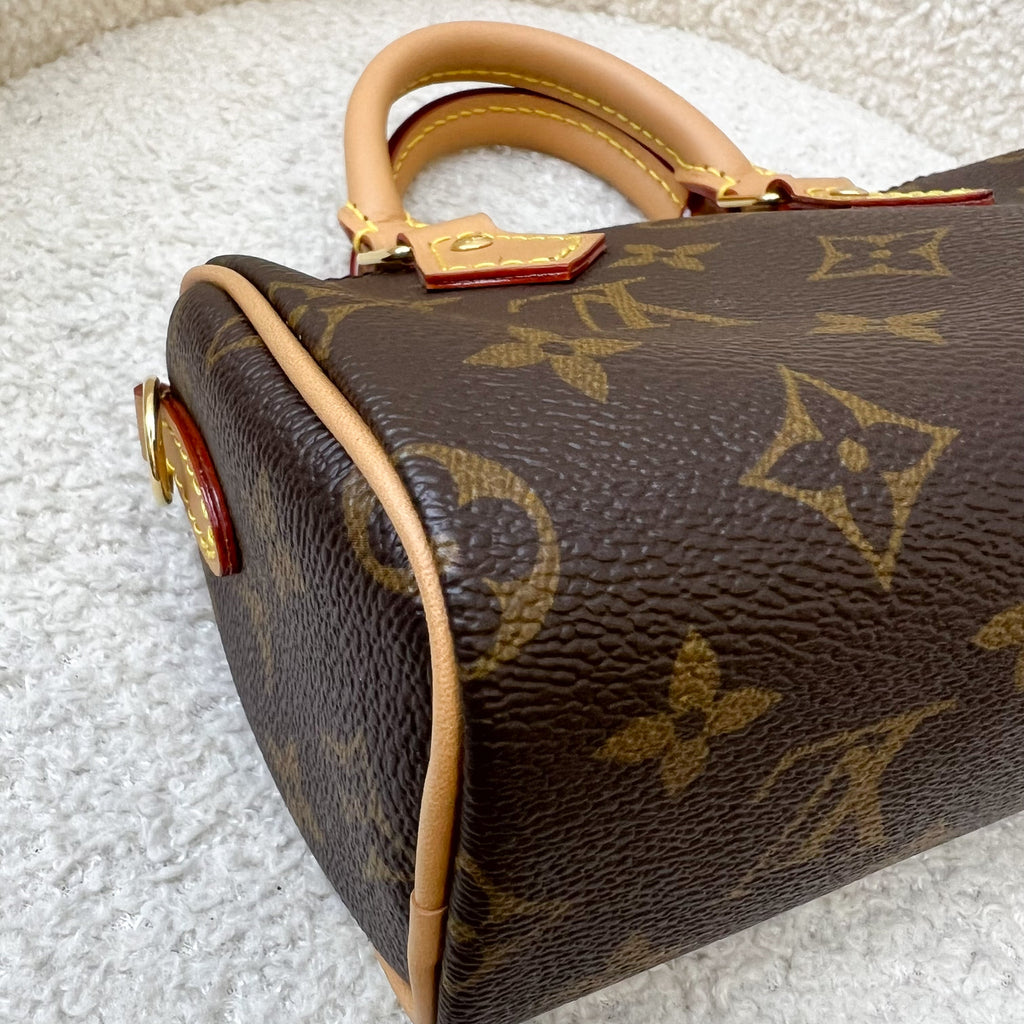 LV Nano Speedy in Monogram Canvas and GHW