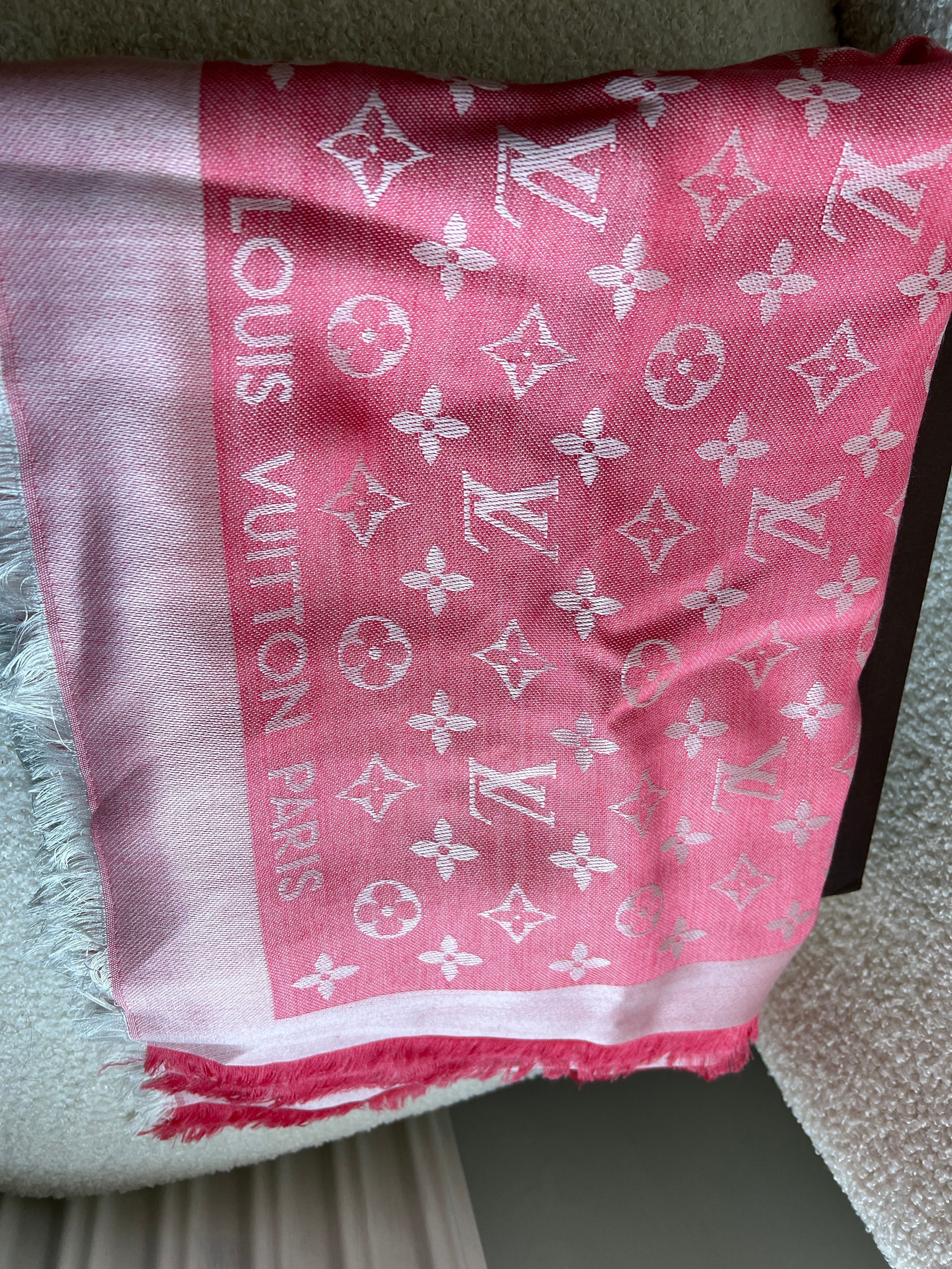 Louis Vuitton Pink Monogram Shawl (RRP £450)