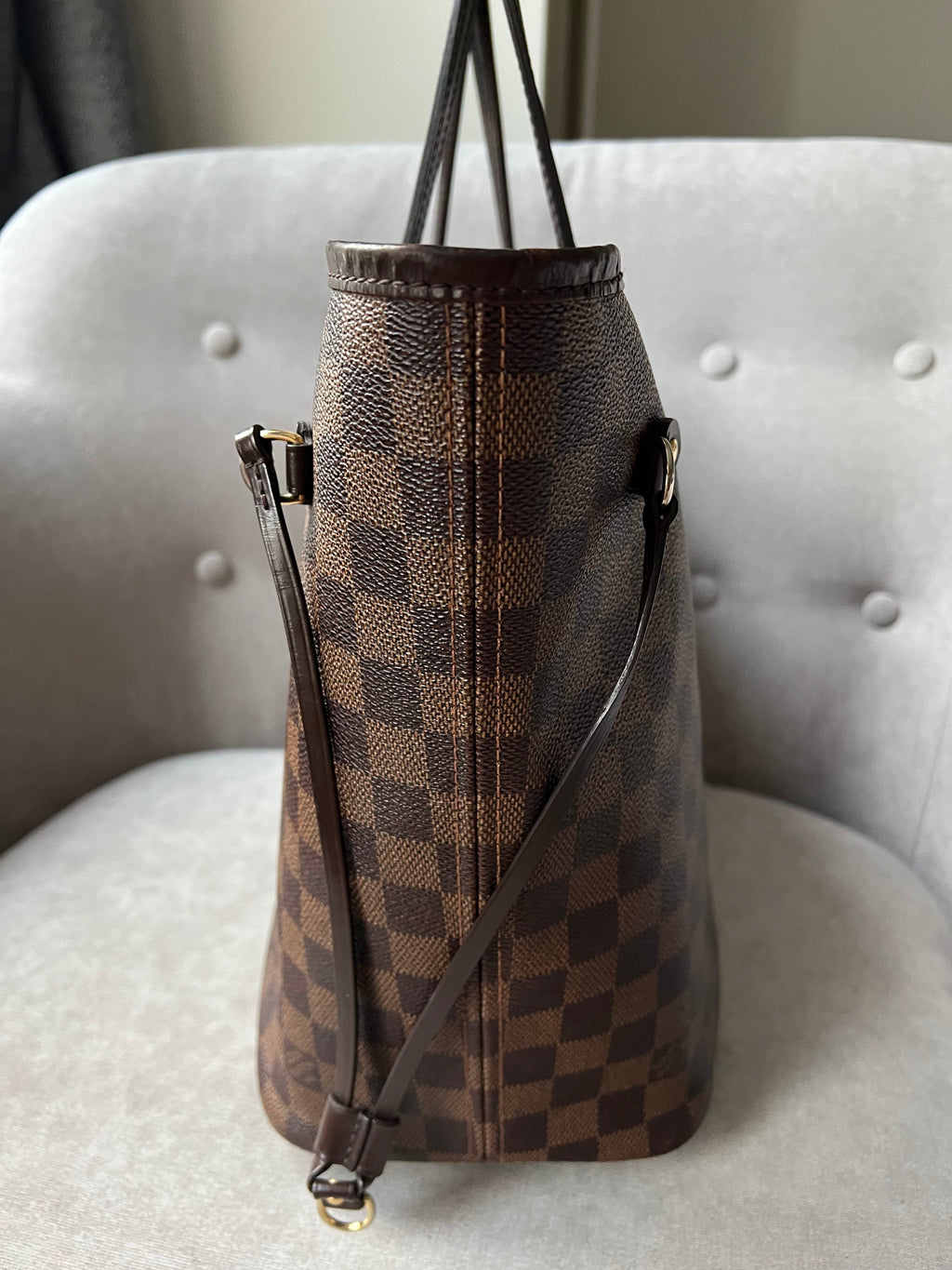 Louis Vuitton Neverfull MM Damier Ebene Cherry Interior (RRP £1,410)