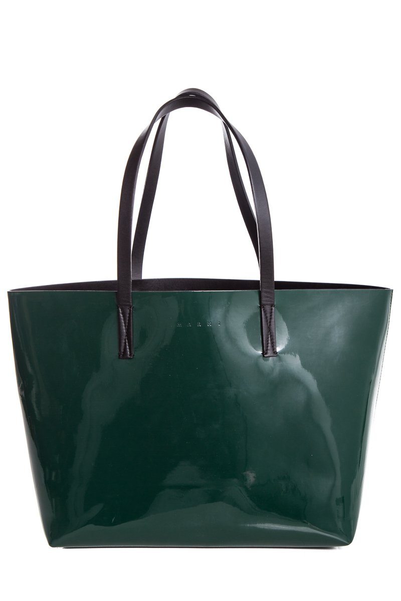 Marni Forest Green Shopping Tote