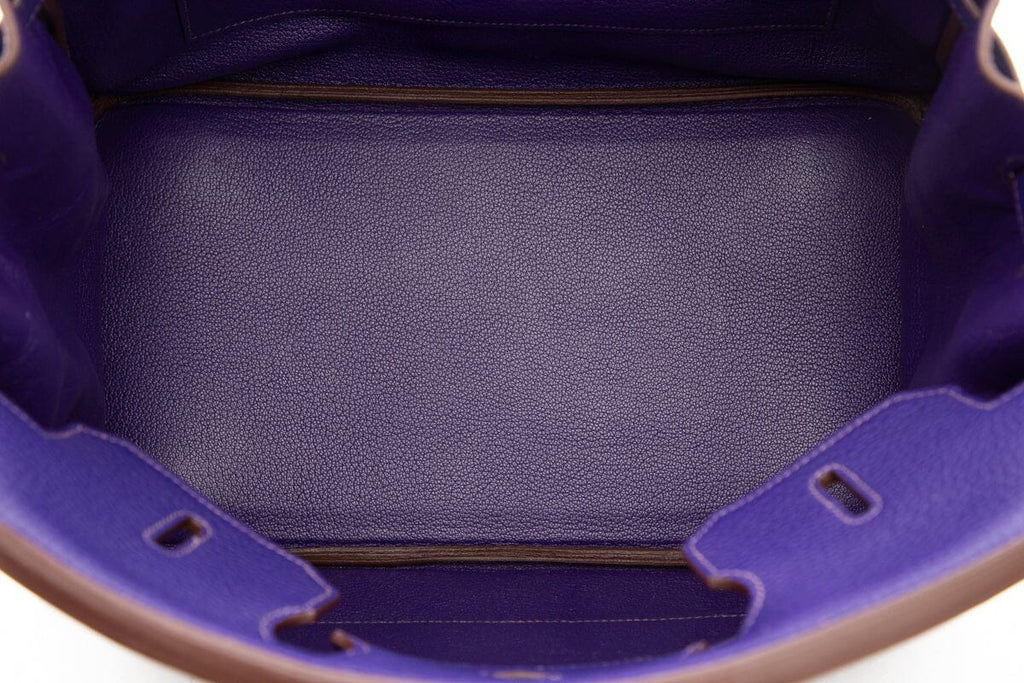 HermÃƒÆ’Ã‚Â¨s Ultra Violet 35CM Birkin in Togo Leather- With Key