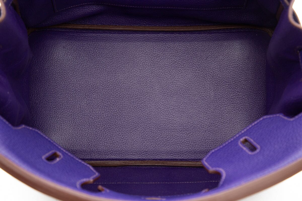 HermÃƒÆ’Ã‚Â¨s Ultra Violet 35CM Birkin in Togo Leather- With Key