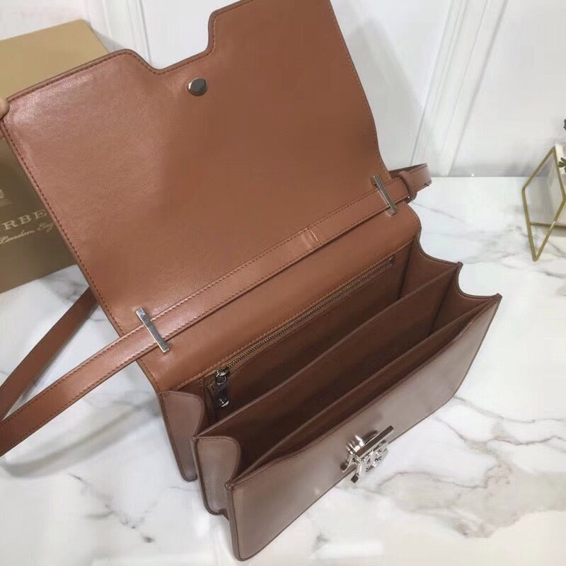 GLAMI Small TB Crossbody Bag Monogram Brown For Women, Bags 8.3in/21cm