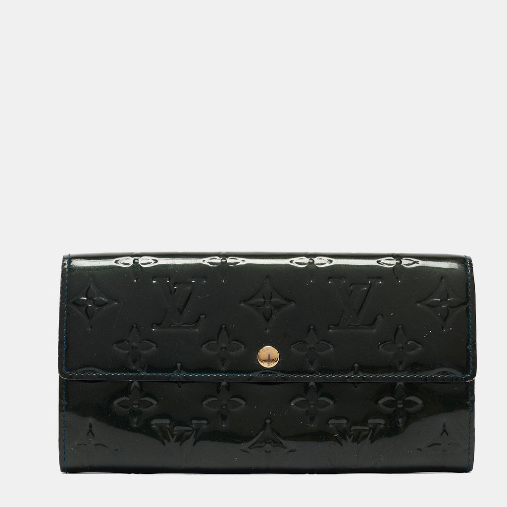 Louis Vuitton Nuit Monogram Vernis Sarah Wallet
