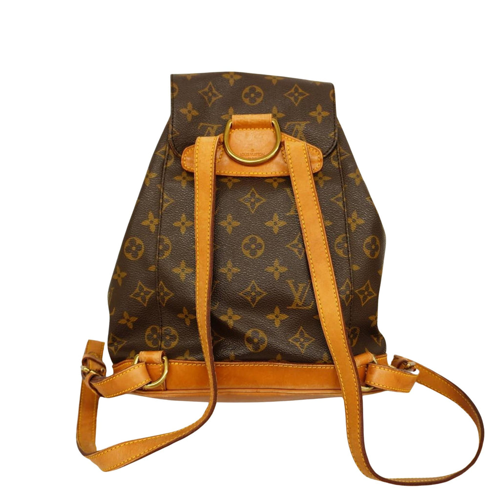 Louis Vuitton Montsouris Mm  Canvas Backpack Bag ()