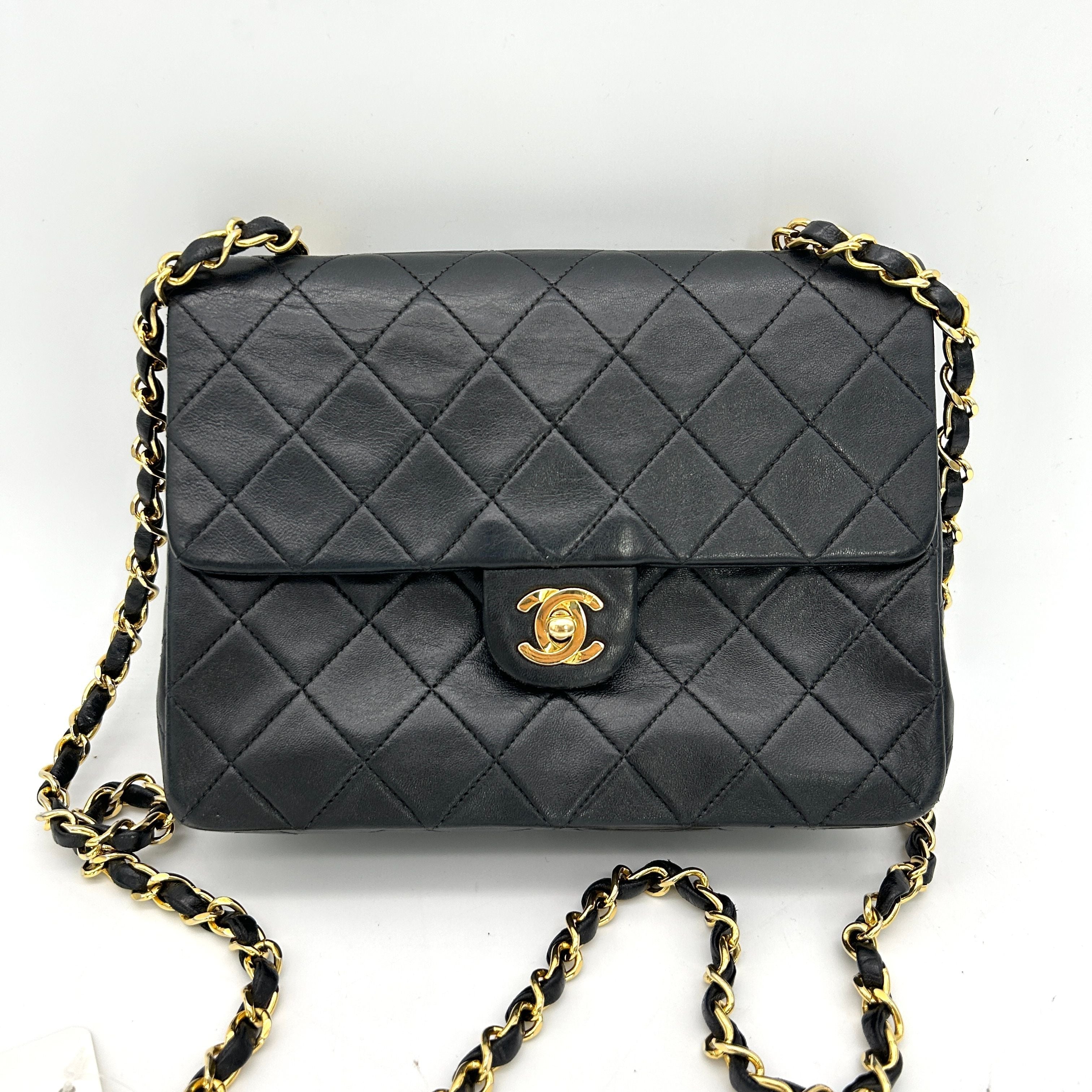 Pre-owned Chanel Classic Mini Square Flap Bag - Black Shoulder Bags, Handbags ch63346cc