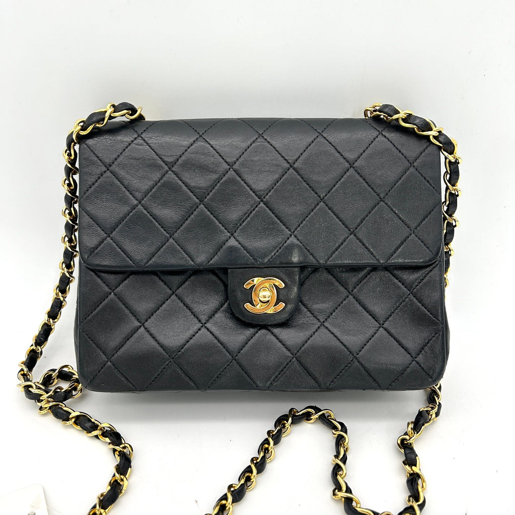 Pre-owned Chanel Classic Mini Square Flap Bag - Black Shoulder Bags, Handbags ch63346cc