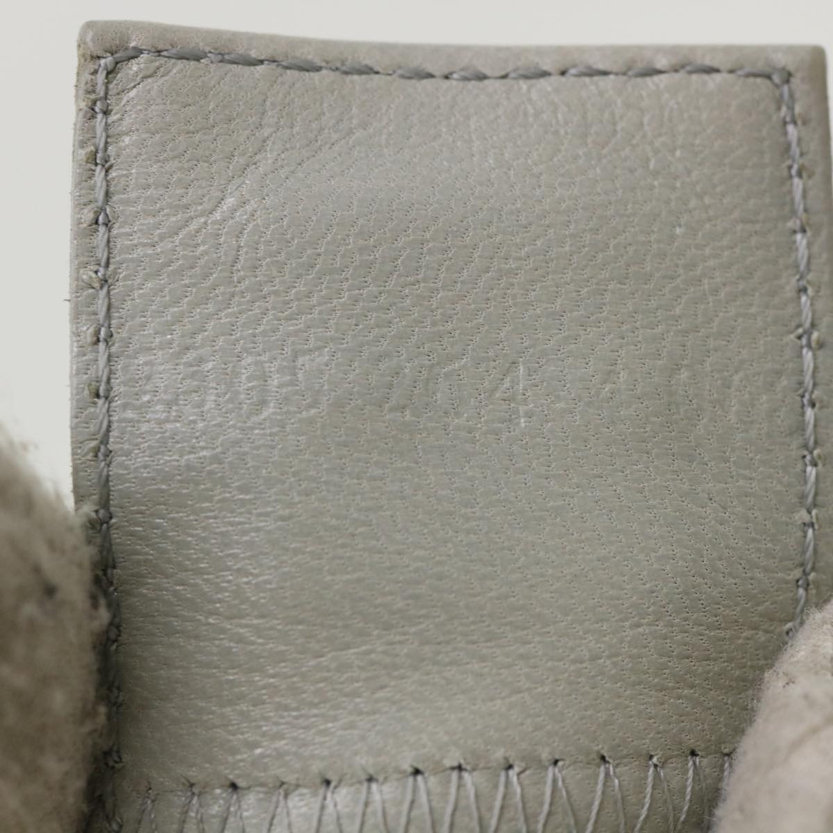 FENDI Mamma Baguette Shoulder Bag Cotton White 47107