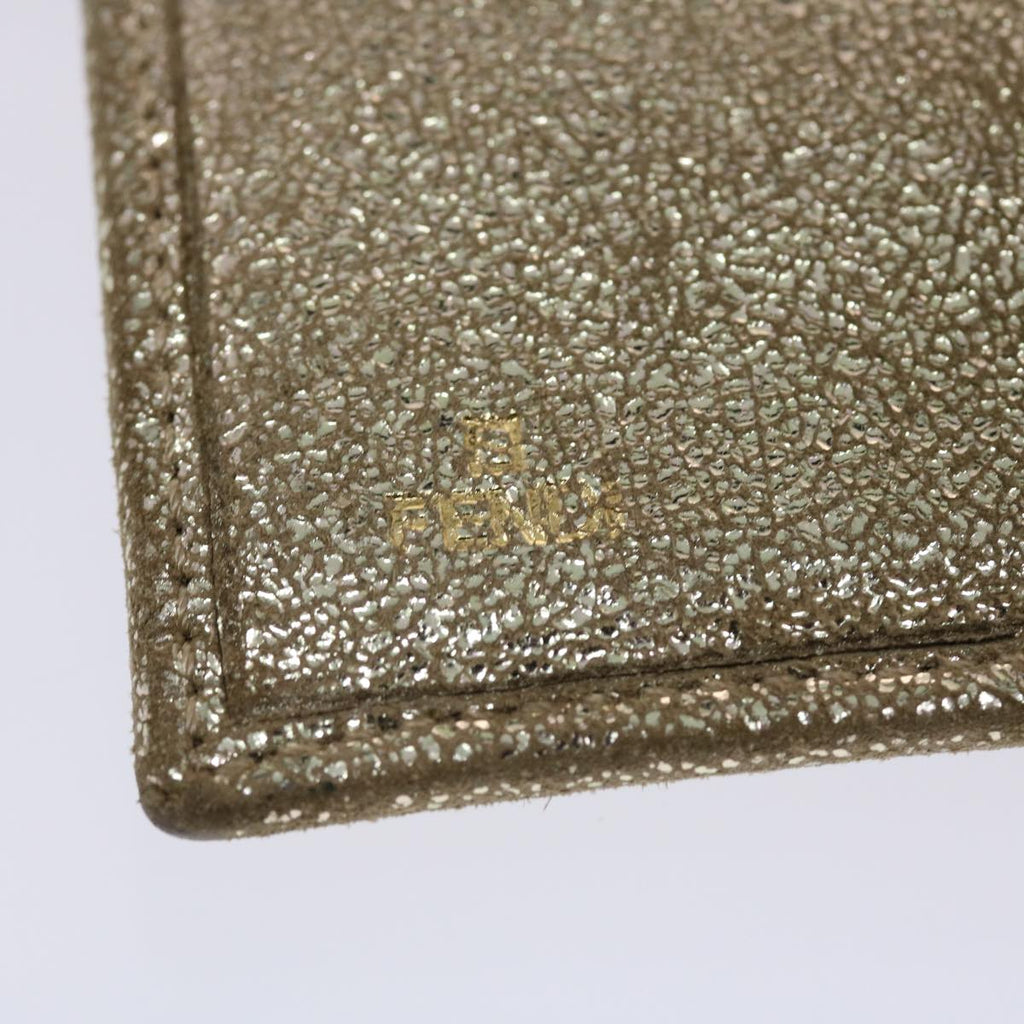 FENDI Zucchino Canvas Wallet Silver 47197