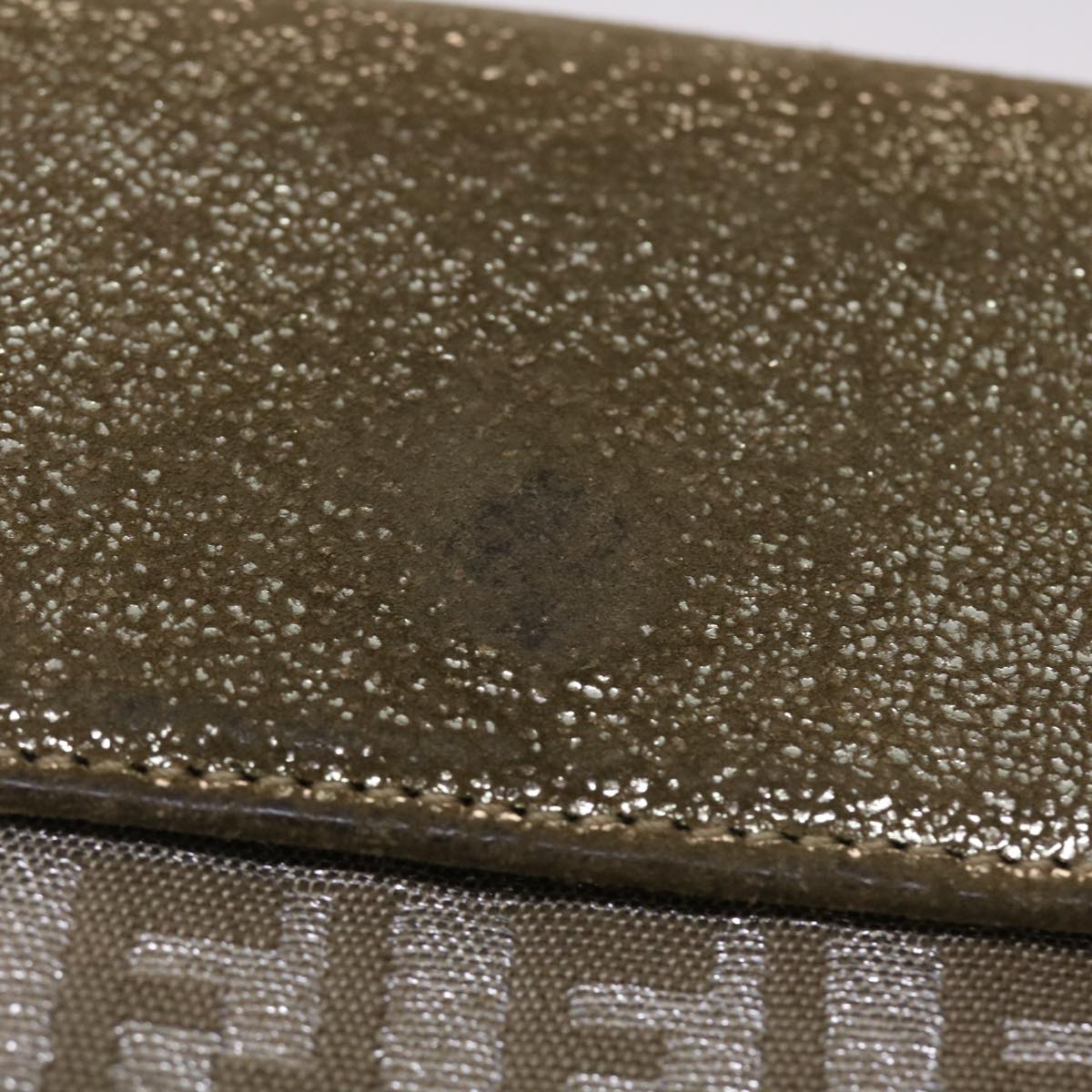FENDI Zucchino Canvas Wallet Silver 47197