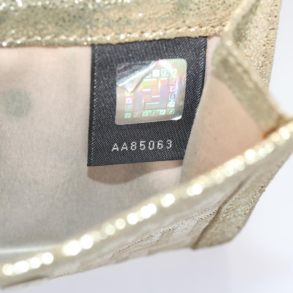 FENDI Zucchino Canvas Wallet Silver 47197