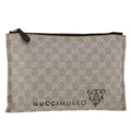 GUCCI GG Canvas Clutch Bag Gray 283400 47215