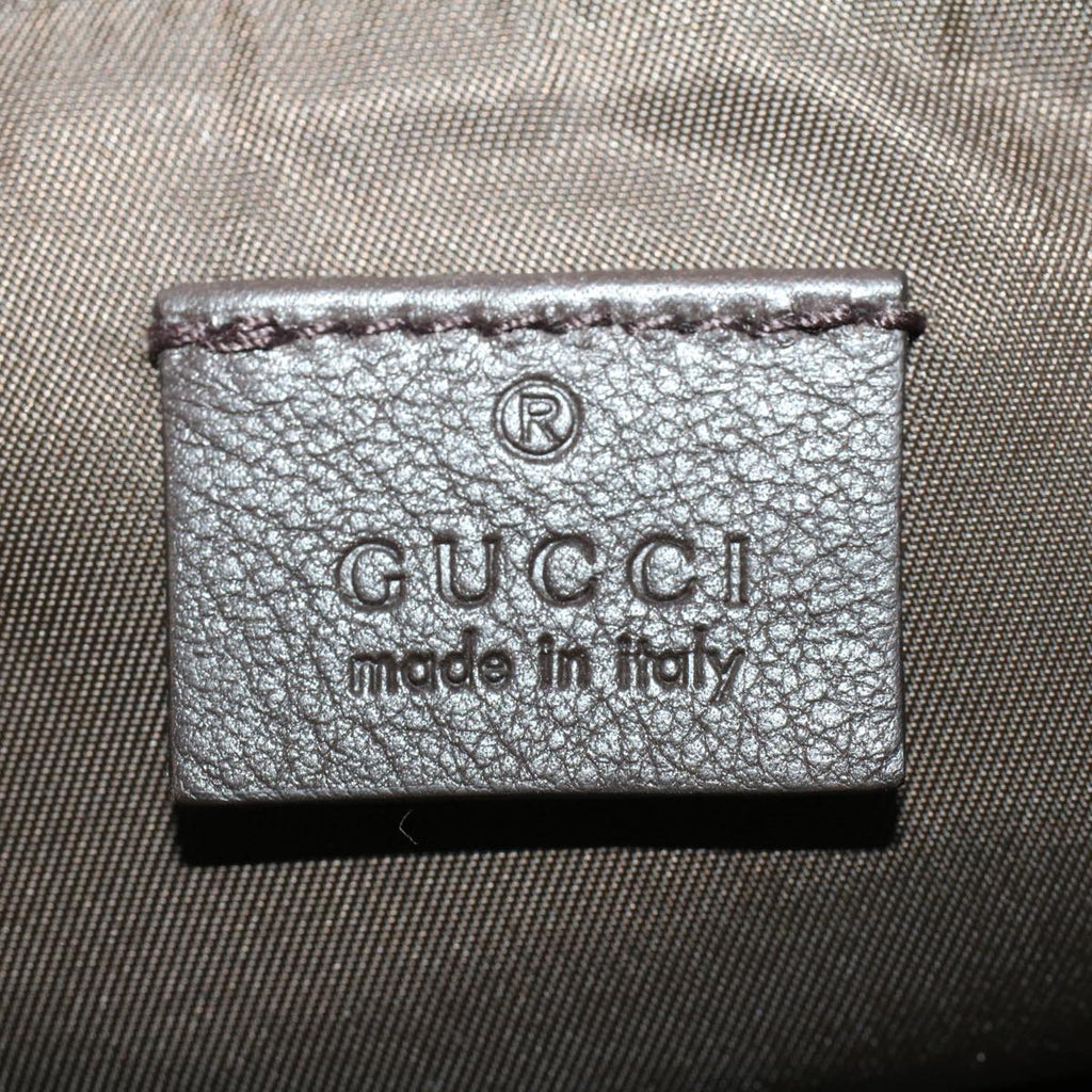 GUCCI GG Canvas Clutch Bag Gray 283400 47215