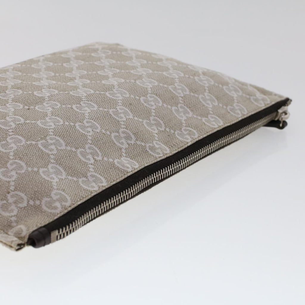 GUCCI GG Canvas Clutch Bag Gray 283400 47215