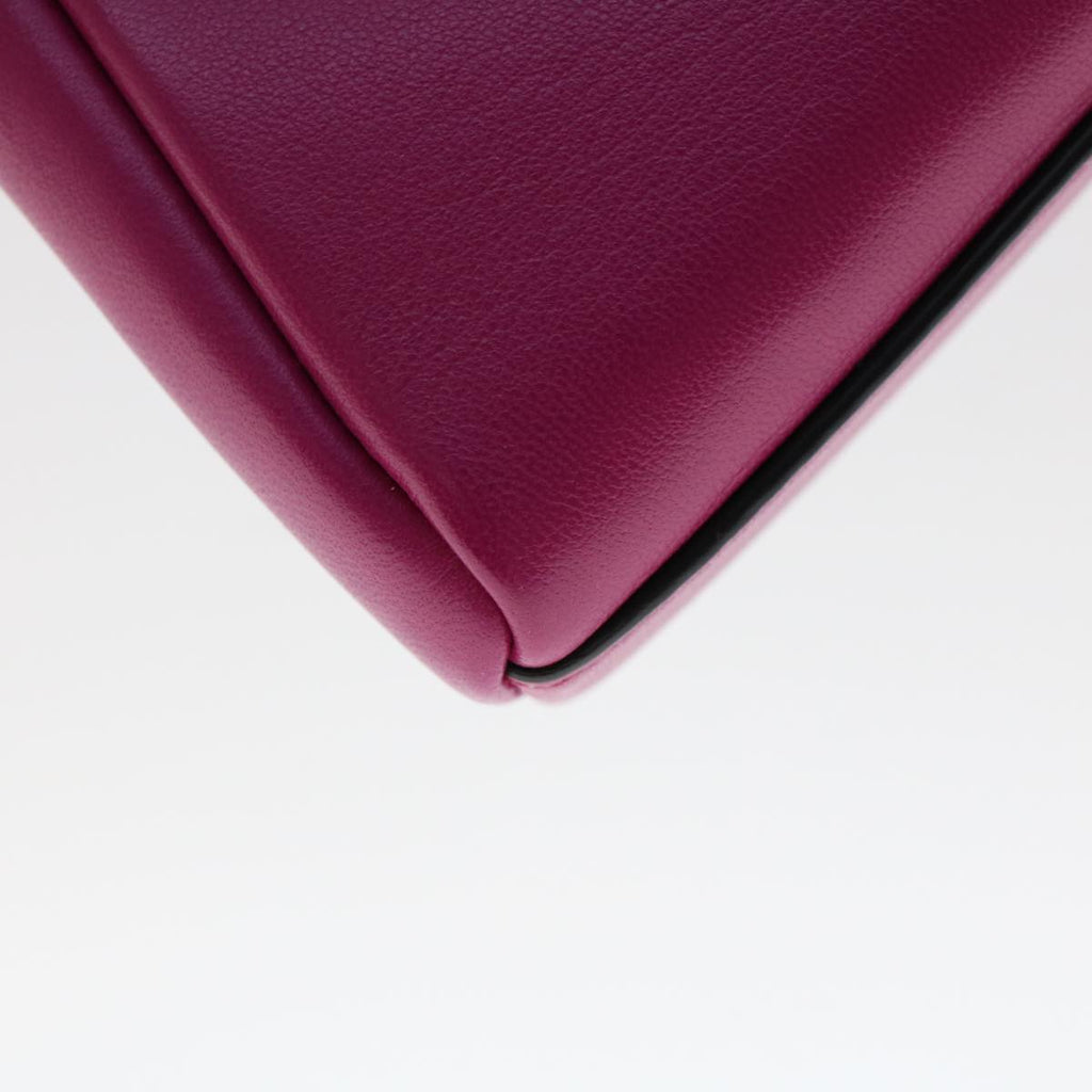 FENDI Shoulder Bag Leather Pink 47385