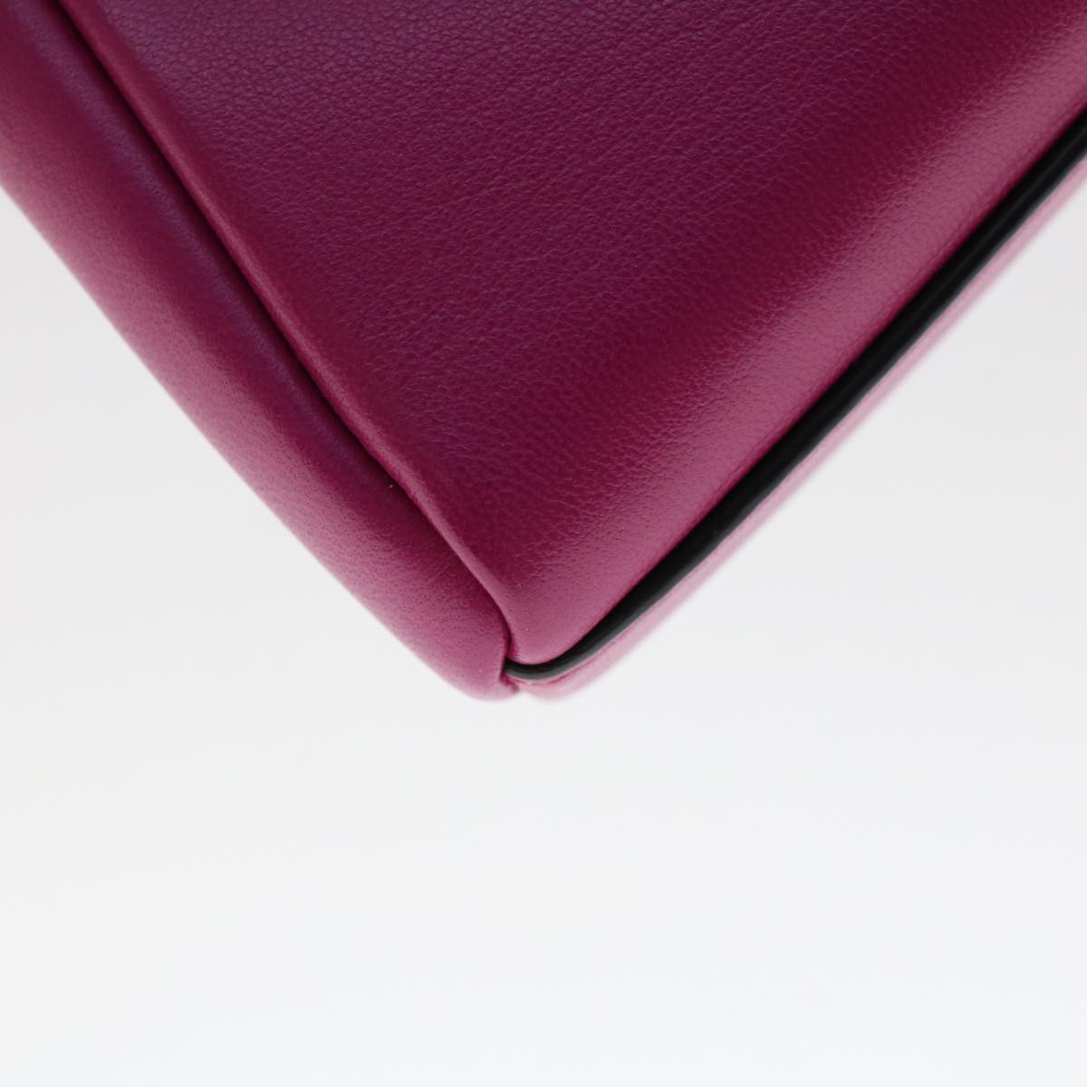 FENDI Shoulder Bag Leather Pink 47385