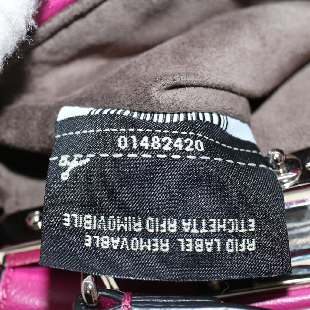 FENDI Shoulder Bag Leather Pink 47385
