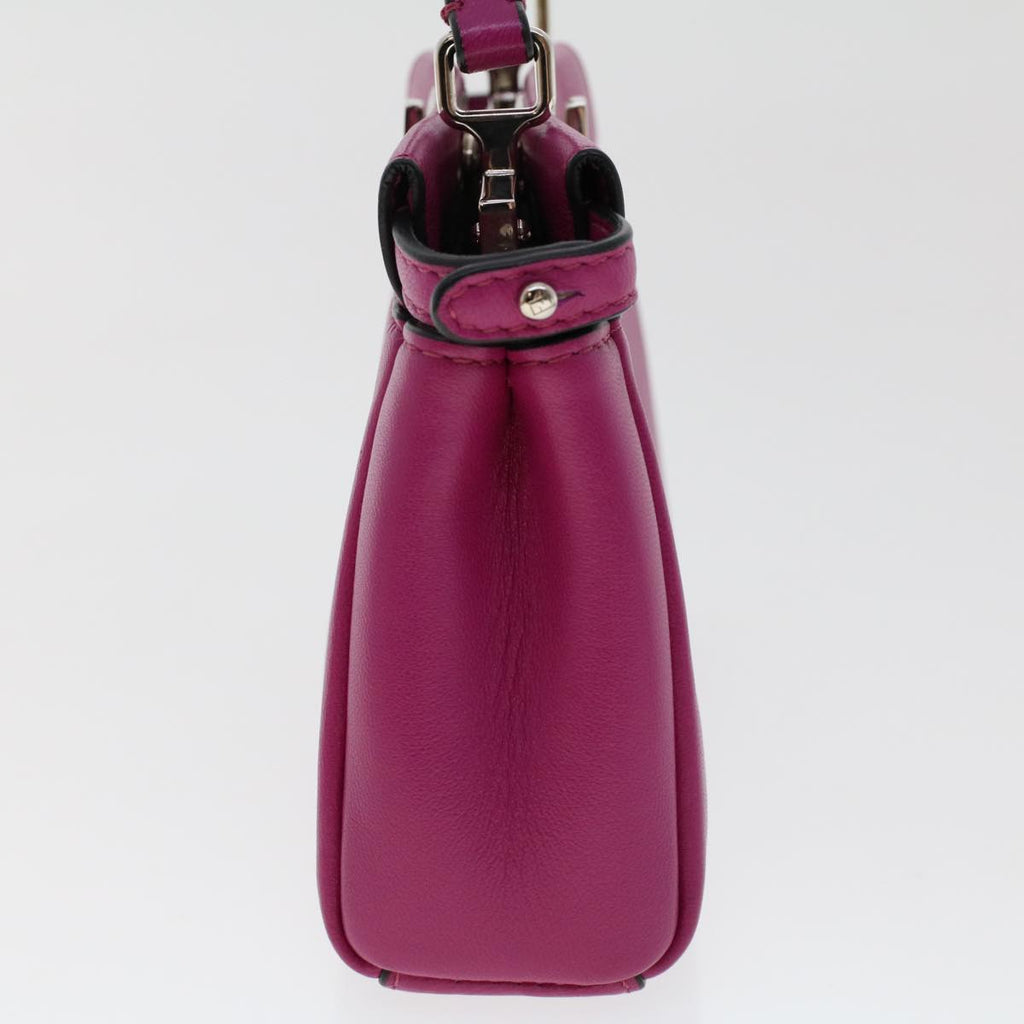 FENDI Shoulder Bag Leather Pink 47385