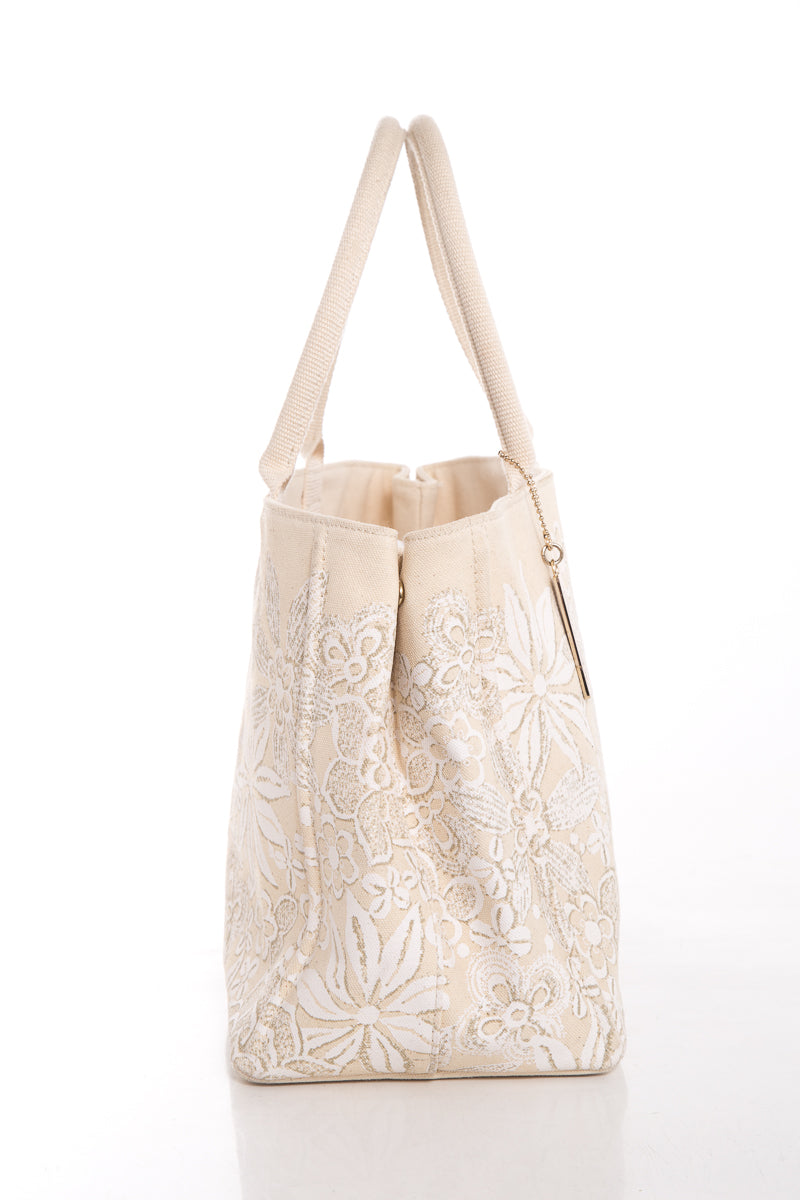 Oscar de la Renta Off White Tote