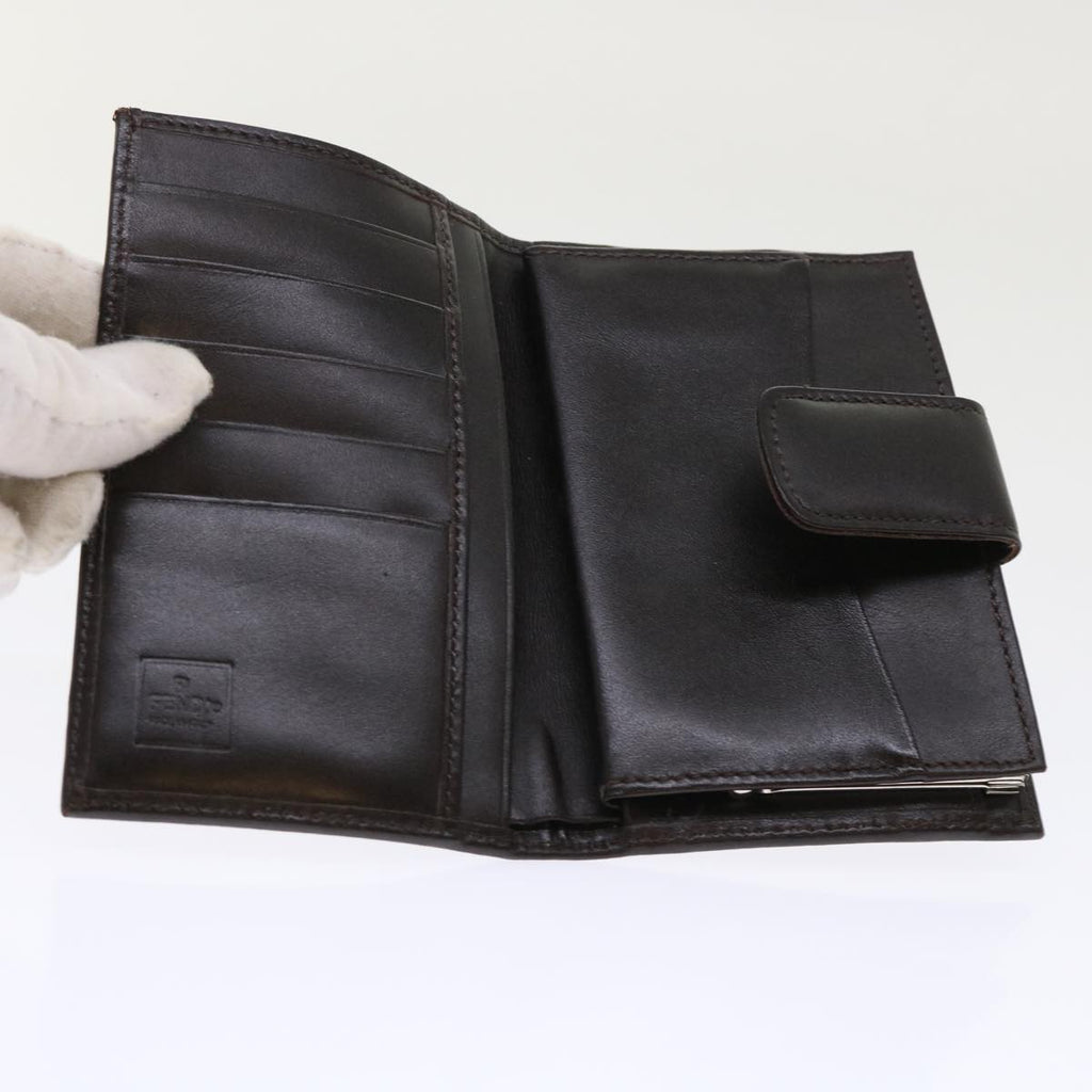 FENDI Zucca Canvas Wallet Black Brown 2251-01692-009 47535