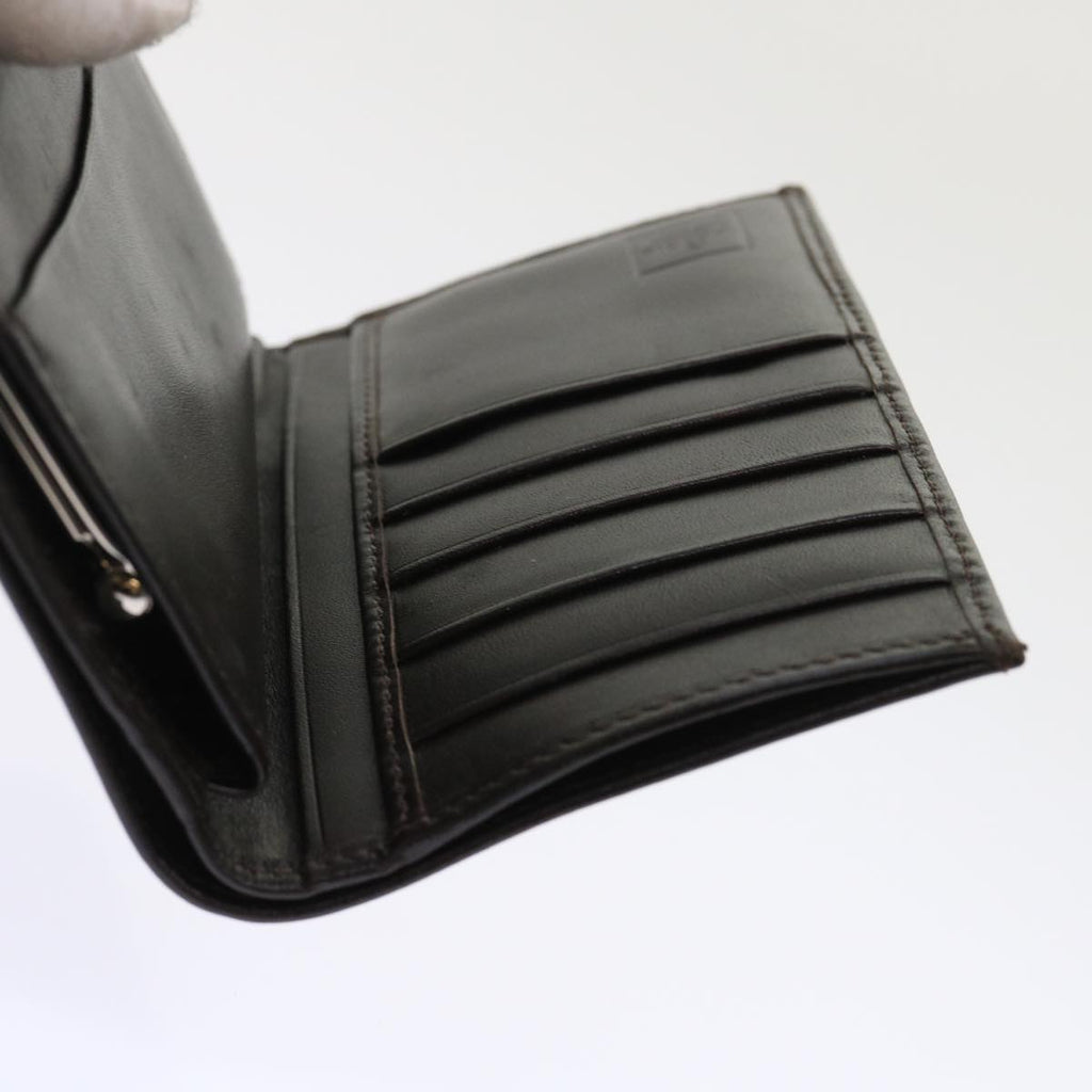 FENDI Zucca Canvas Wallet Black Brown 2251-01692-009 47535