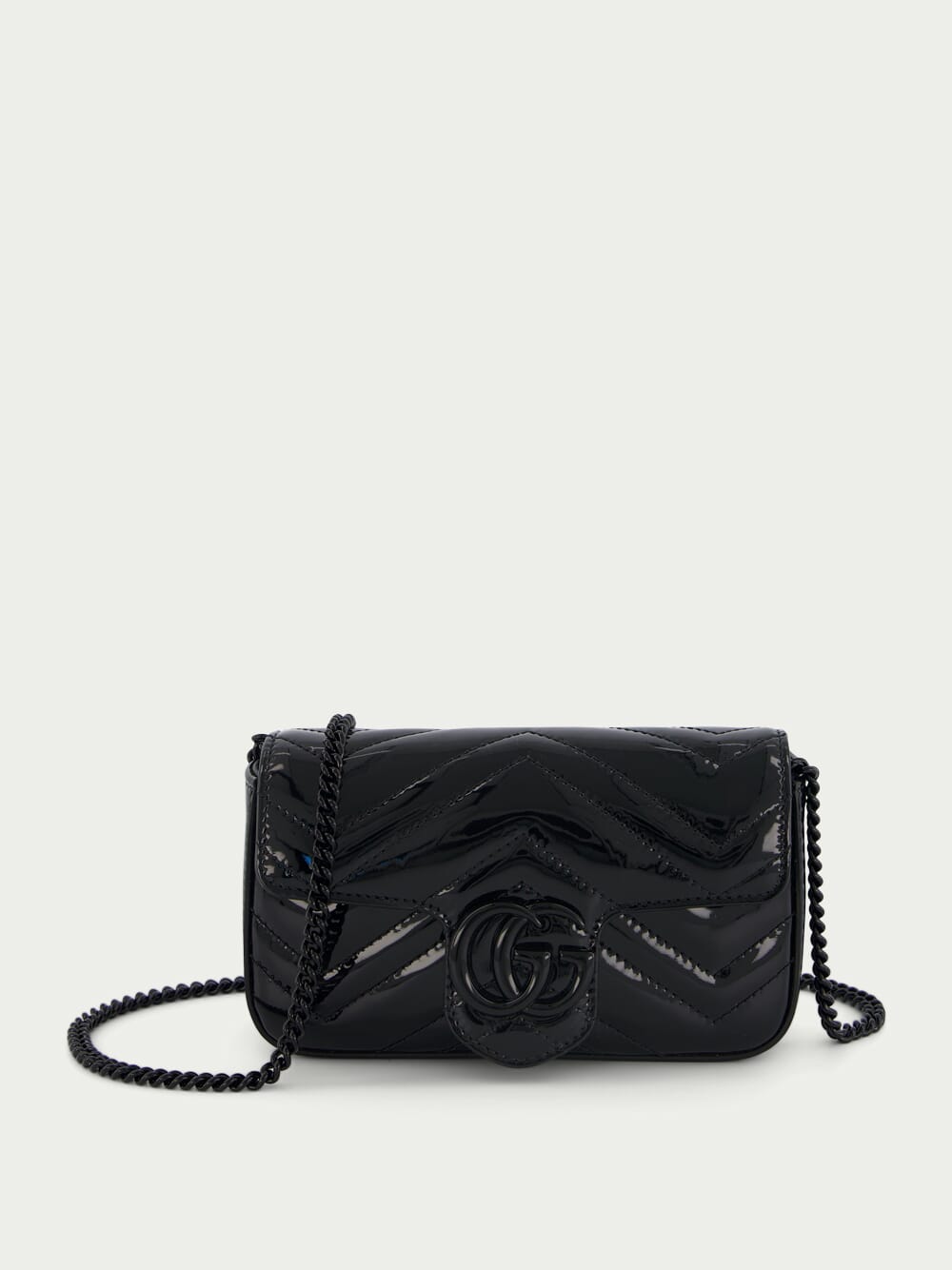 GG Marmont Patent Super Mini Bag