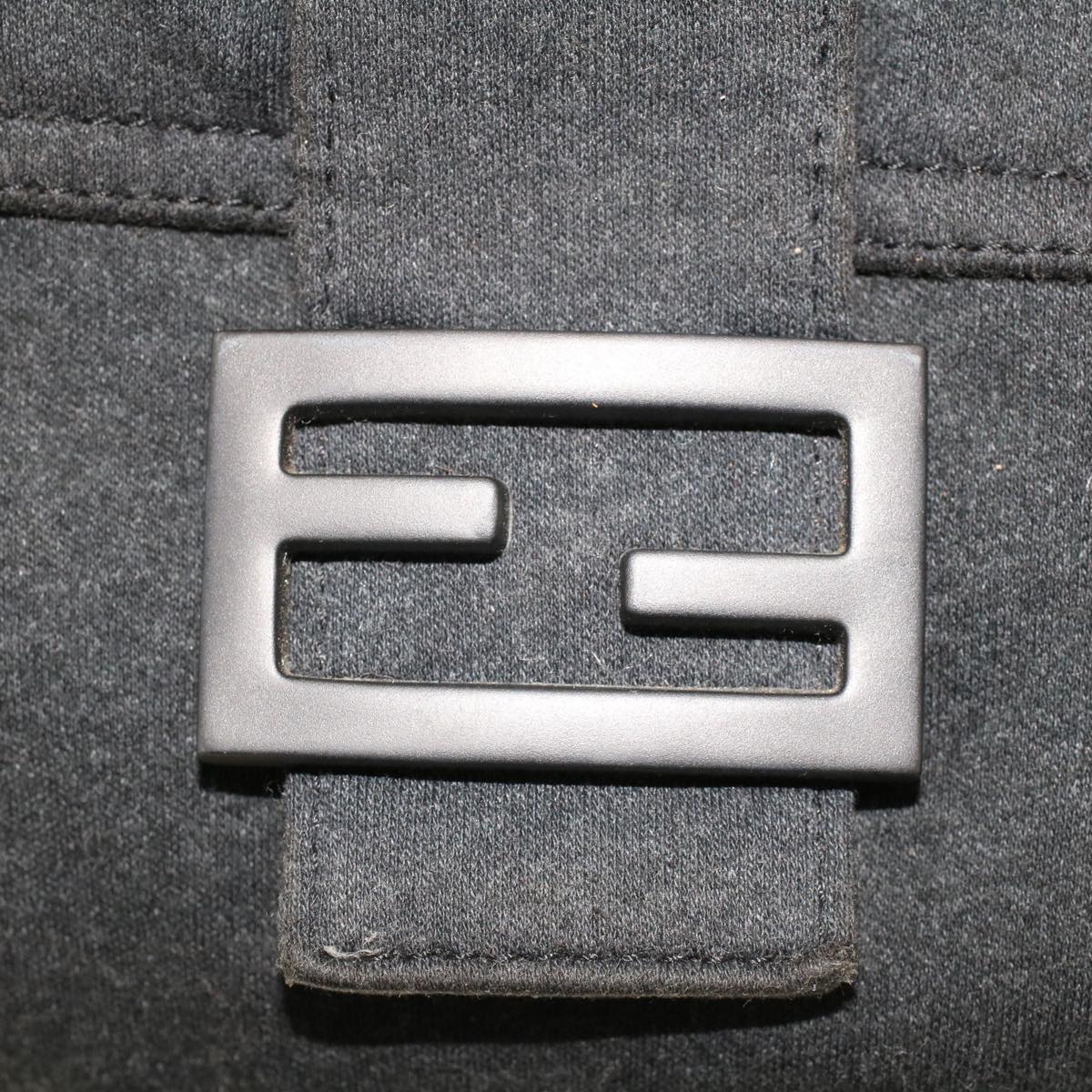 FENDI Mamma Baguette Shoulder Bag Nylon Leather Gray 2308-26325-099 47647