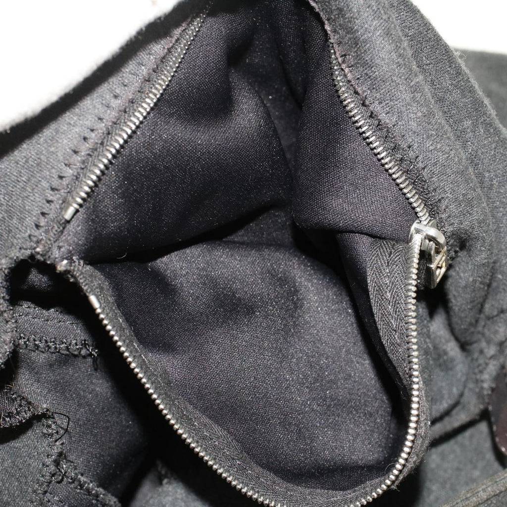 FENDI Mamma Baguette Shoulder Bag Nylon Leather Gray 2308-26325-099 47647