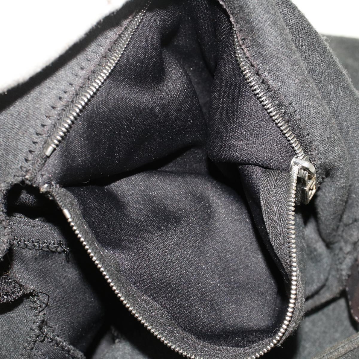 FENDI Mamma Baguette Shoulder Bag Nylon Leather Gray 2308-26325-099 47647