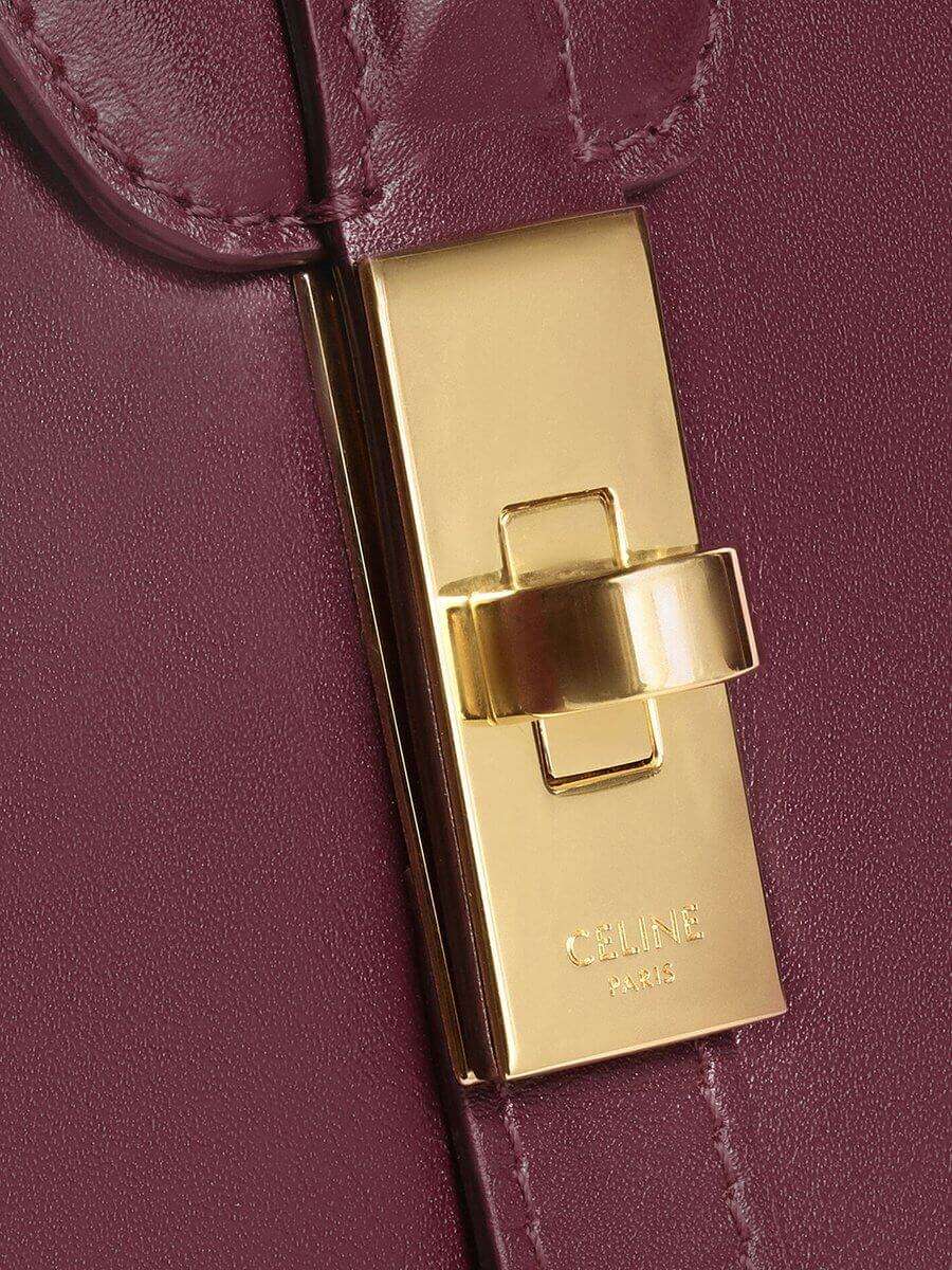 Besace 16 in Burgundy Satinated Calfskin