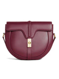 Besace 16 in Burgundy Satinated Calfskin