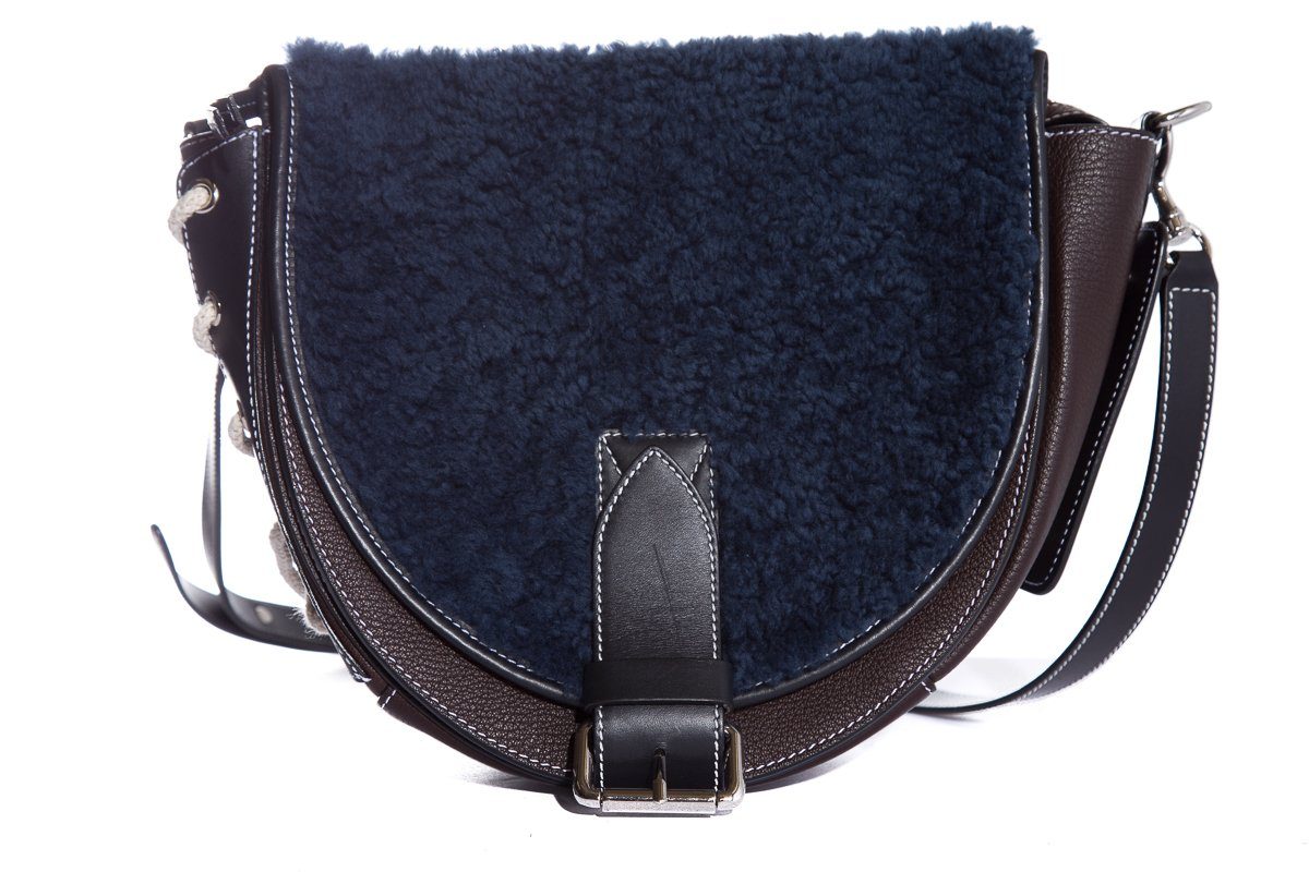 J.W. Anderson Brown Suede Handle Bag
