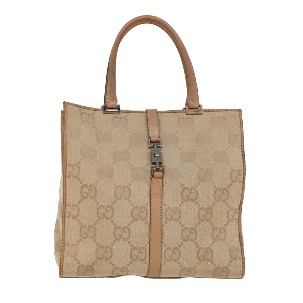 GUCCI GG Canvas Jackie Tote Bag Beige 47994