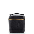 CHANEL Vintage Timeless Cosmetic Case Caviar Tall