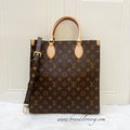 LV Sac Plat PM Monogram Canvas and GHW