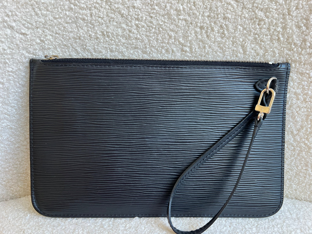 Louis Vuitton Pouch (from Neverfull) Black Epi