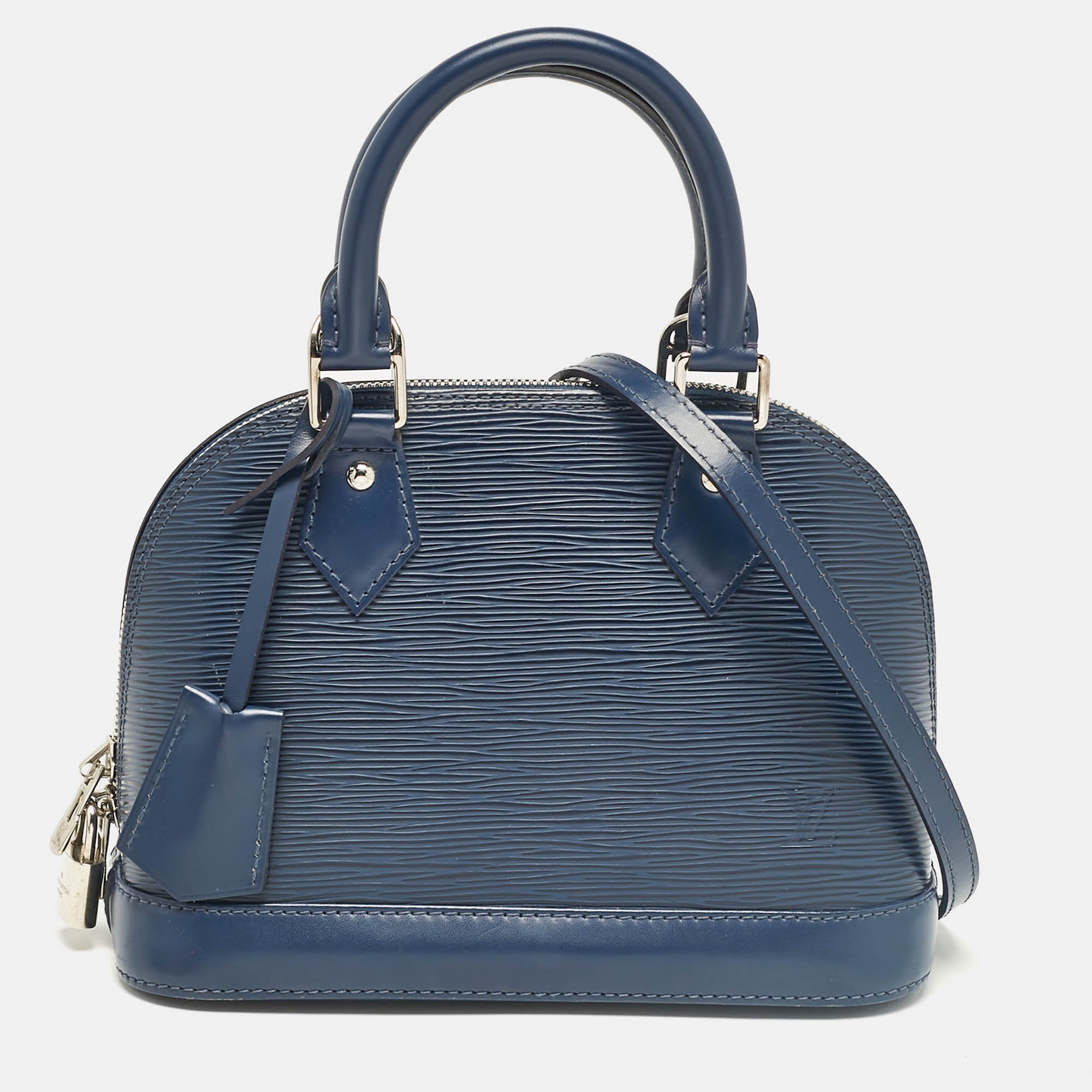 Louis Vuitton Indigo Epi Leather Alma Bb Bag..