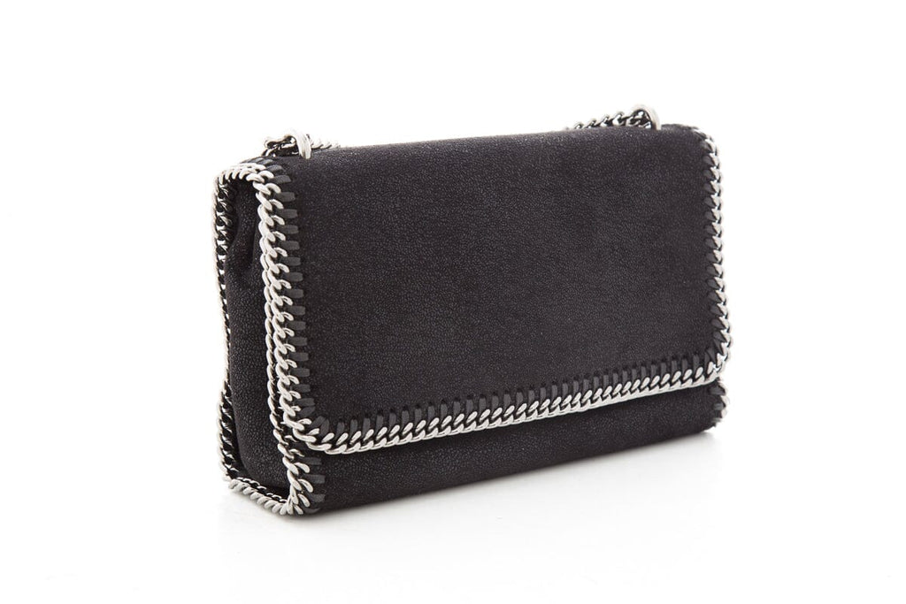 Stella McCartney Black Falabella Flap Handbag