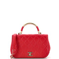 CHANEL Carry Chic Flap Bag Quilted Lambskin Small